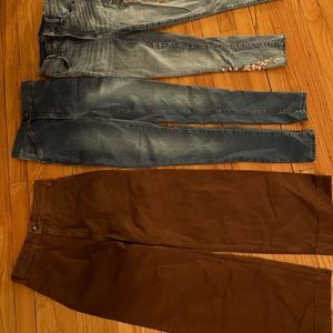 Lot of Free people and Abercrombie pants